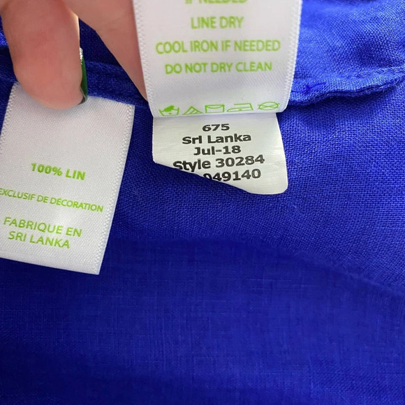 Lilly‎ Pulitzer Amelia Island Tunic Twilight Blue Beaded Embroidered Size US XXS - Picture 10 of 11